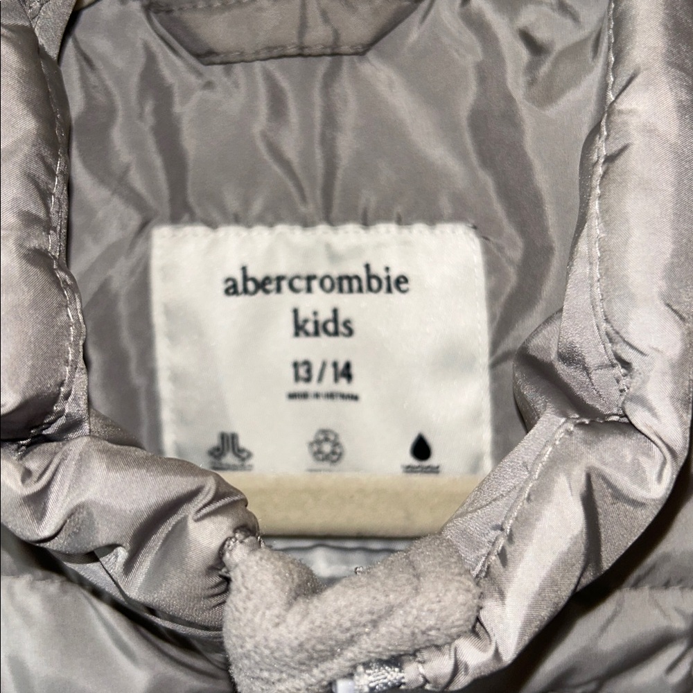 Abercrombie & Fitch Boys Gray Lightweight Full Zip Jacket‎ Coat Size 13-14Y Fall - Picture 5 of 9